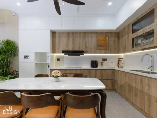 Thiết kế thi công không gian bếp nhà phố Uni Design