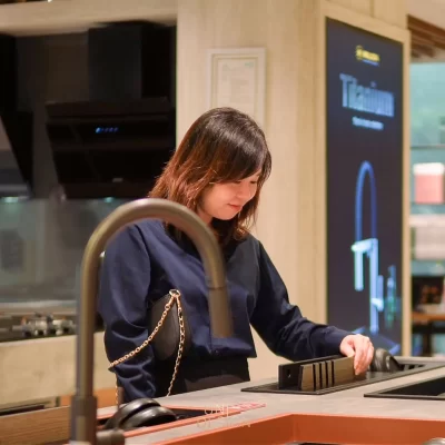 KTS Uni Design trực tiếp rờ chạm gỗ công nghiệp An Cường.